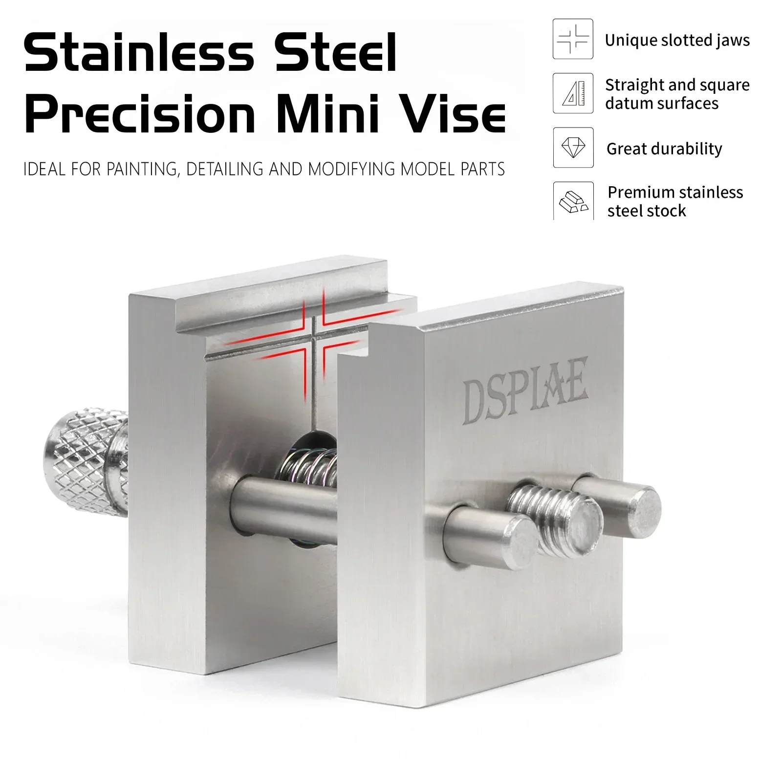 DSPIAE AT-MV Precision Mini Vise - Essential Paint Tool Set for Home Improvement and Crafts