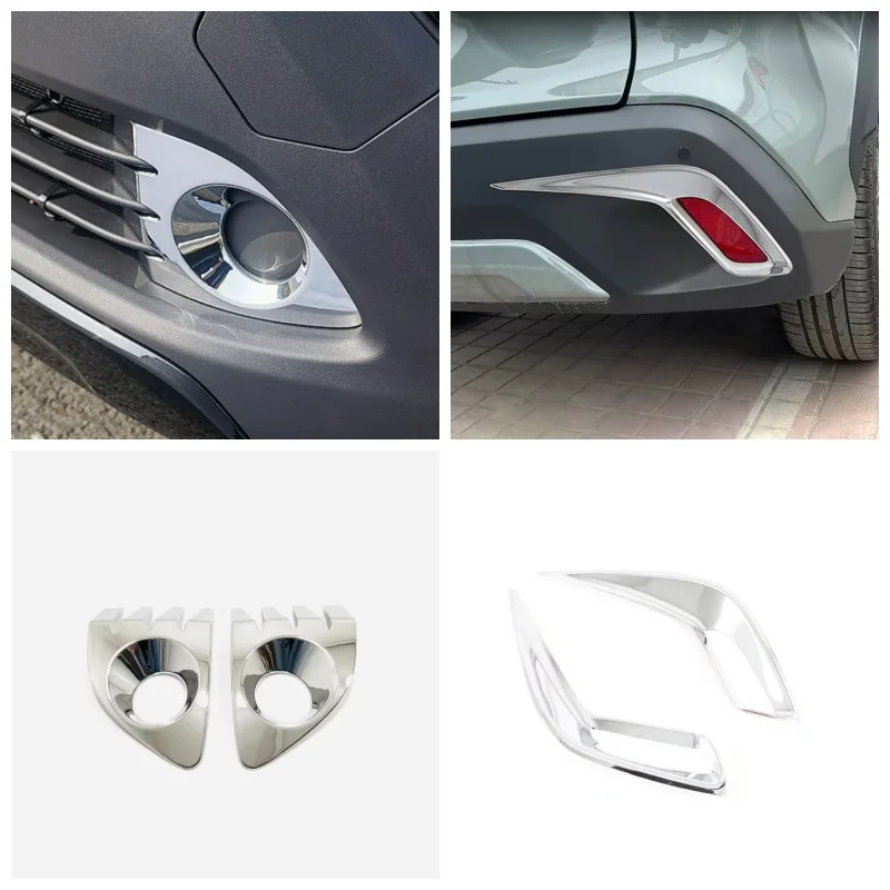 

For Toyota Corolla Cross XG10 Hybrid 2021 2022 2023 Exterior Accessories Fog Lights Lamps Eyelid Eyebrow Strip Cover Trim Sticke