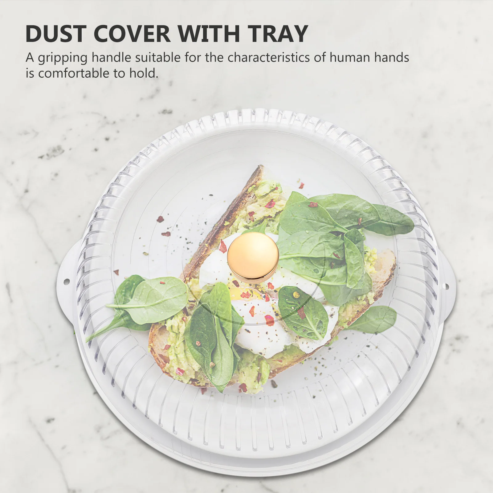 

1Set Food Preservation Cover Transparent Tray Material Cold Resistant Home Food Storage Dust