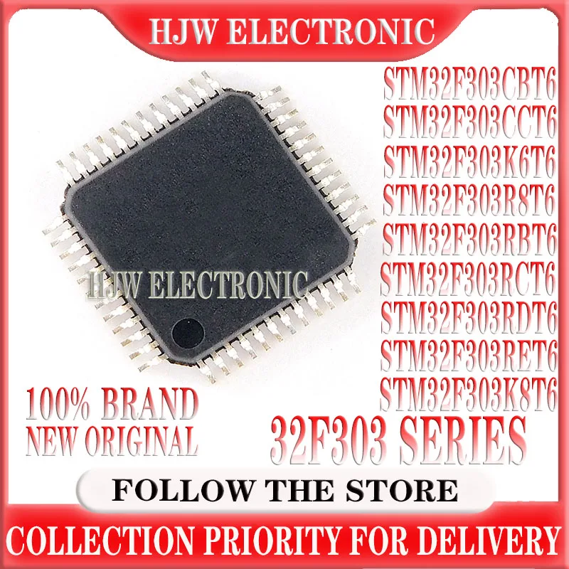 STM32F303CBT6 STM32F303CCT6 STM32F303K6T6 STM32F303R8T6 STM32F303RBT6 STM32F303RCT6 STM32F303RDT6 STM32F303RET6 STM32F303K8T6