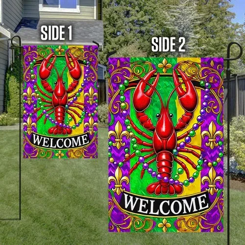 Mardi Gras Crawfish Welcome Flag Graden Flag XXH LLP LLX uui
