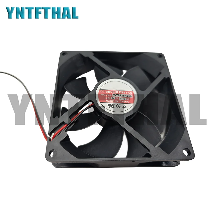 

New Cooler For Y-Y9225H24S DC 24V 0.3A 92*92*25MM 2-PIN Fan