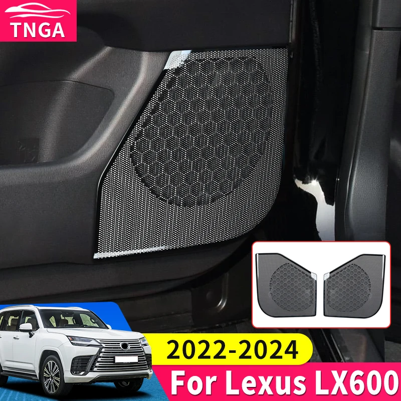 2021-2024 For Lexus 600 LX600 LX500d Interior Modification Accessories Car Door Audio Speaker Cover Decoration 2022 2023