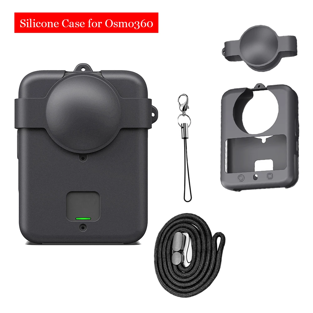 

New For DJI Osmo 360 Silicone Case Body Protector Cover Screen Protector Anti-scratch Sleeve for DJI Osmo 360 Action Camera Part