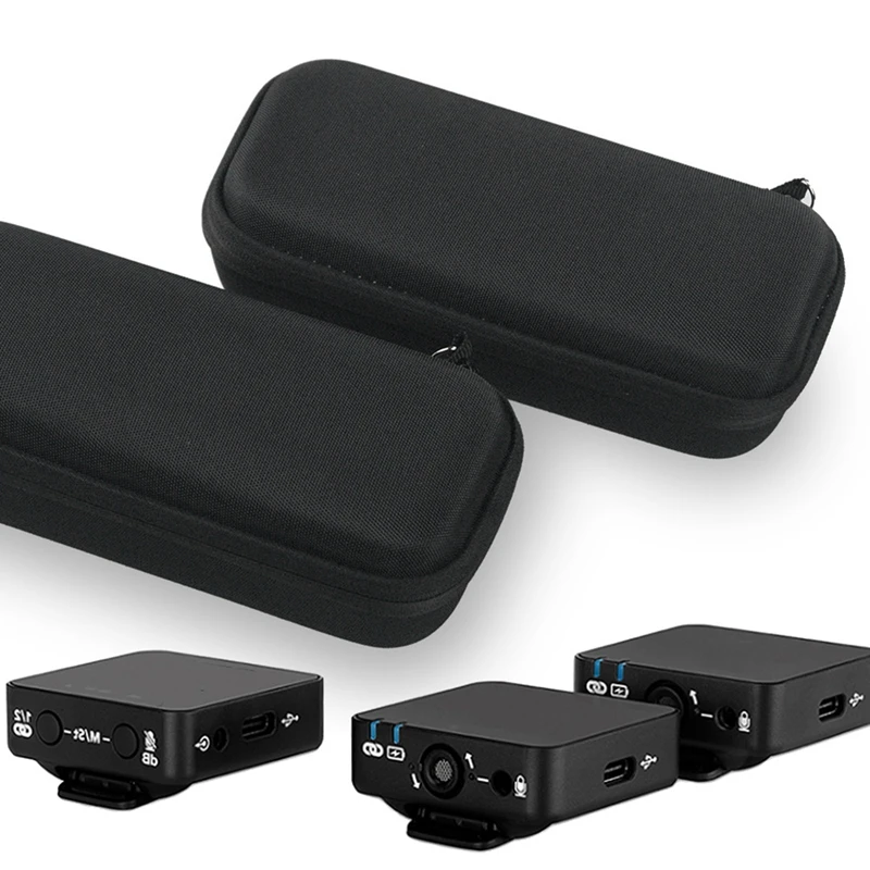 Estuche de viaje duro de repuesto para sistema de micrófono Lavalier inalámbrico Digital compacto de doble canal Rode Wireless GO II