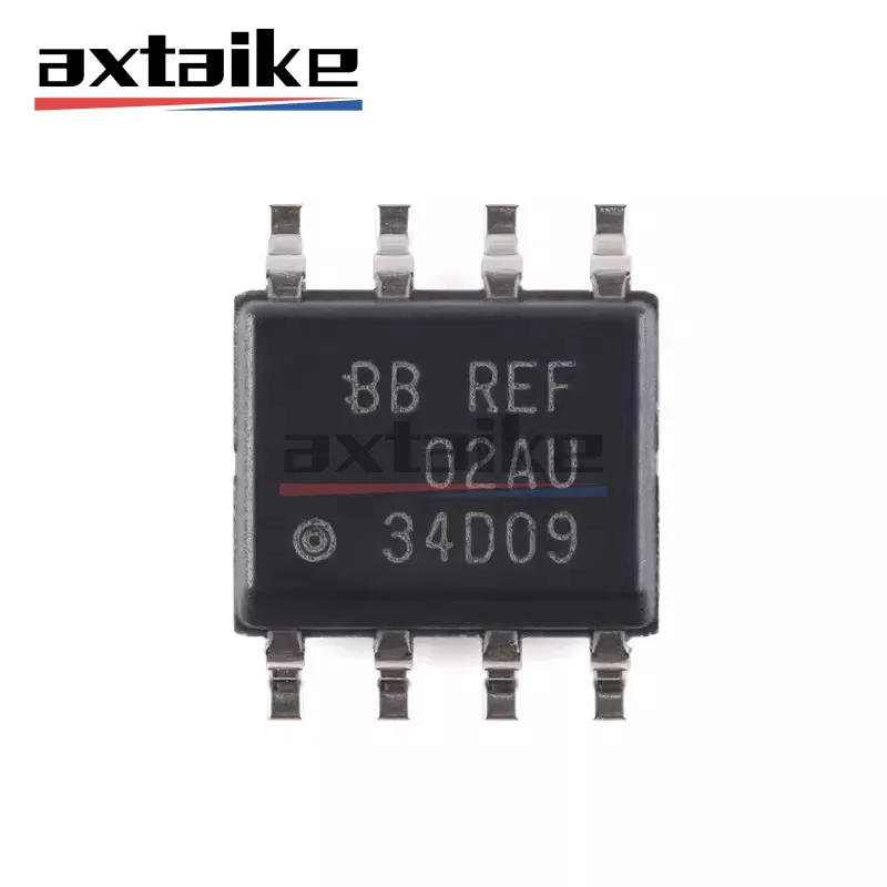 

5PCS REF02AU REF02AU/2K5 02AU REF02 SOP-8 SMD Chip 8V - 40V 21mA +5V ±0.2% Precision VOLTAGE IC