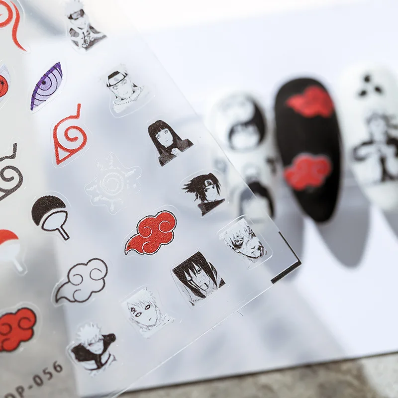 جديد ناروتو أنيمي الطرفية 5D مسمار الفن ملصق الكرتون اوتشيها ساسوكي اوزوماكي ناروتو مقاوم للماء سهل ملصق هدية بالجملة