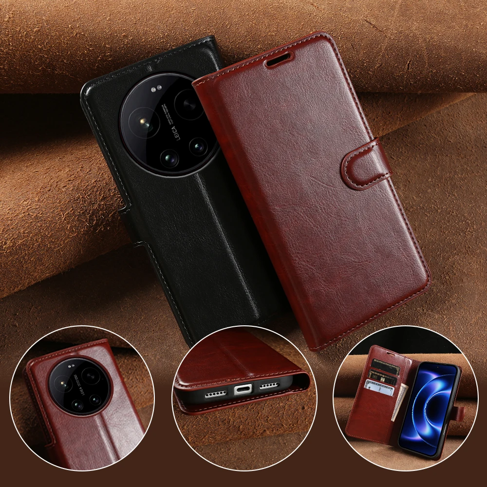 Luxury Crazy Horse Leather Fli - огляд і ціна Phone Cases Horse