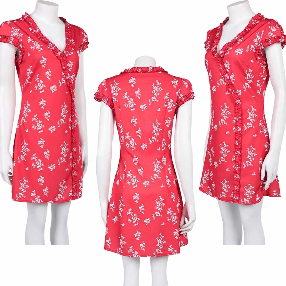 2016 التلفزيون Fleabag تأثيري Fleabag الملابس فساتين حمراء حزب تمويه لعب الأدوار هالوين زي كرنفال وتتسابق دعوى للنساء