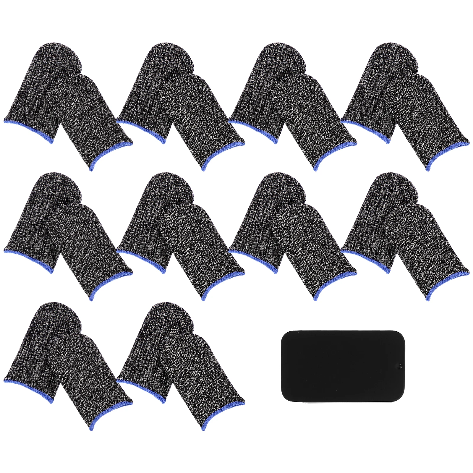 

Sweat-proof Mobile Game Finger Gaming Thumb Sleeve Cover Coffee Gloves Silver Fiber for Sleeves Child