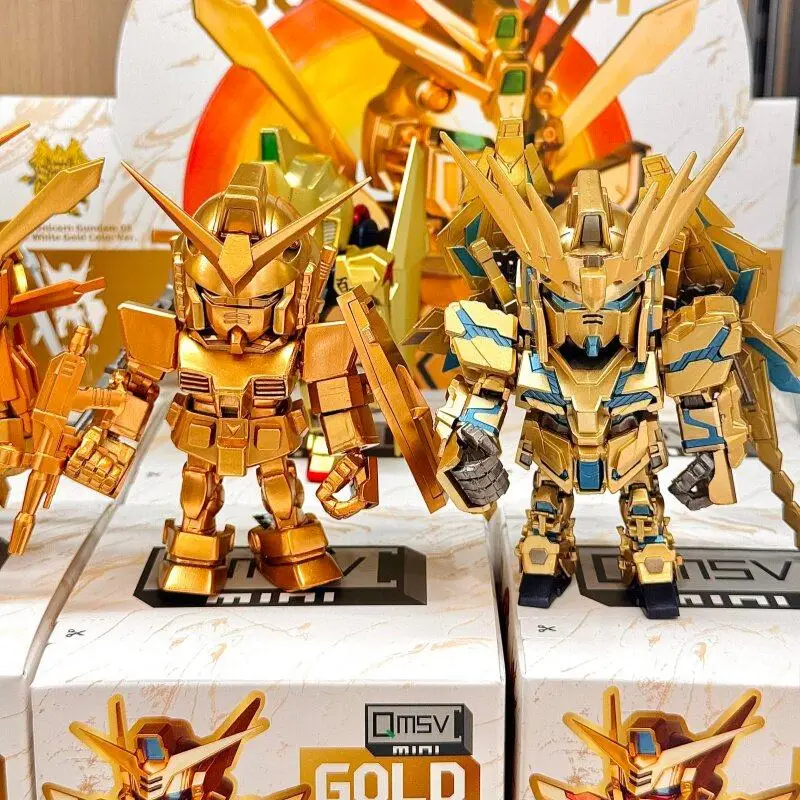 New Authentic Bandai Namco Gundam Qmsv Mini Gold Team Blind Box Rx