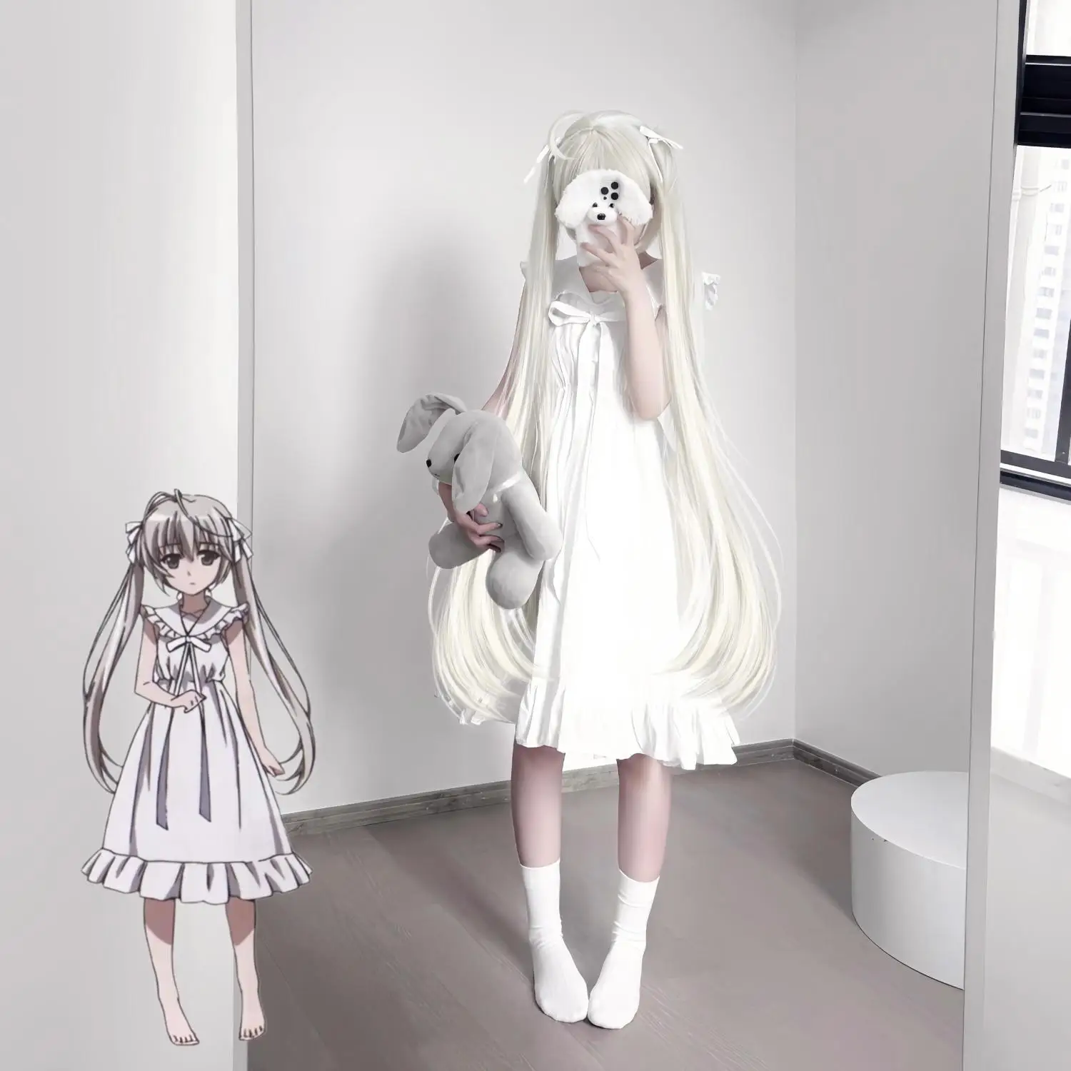 

Kasugano Sora Cosplay Costume Yosuga No Sora Uniform Elegant Dress Outfit Halloween Christmas Costumes Custom Made