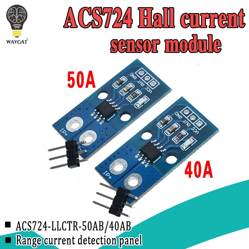 ACS724TLLCR 40A 50A Range Hall Current Sensor Module ACS724 Module For Arduino