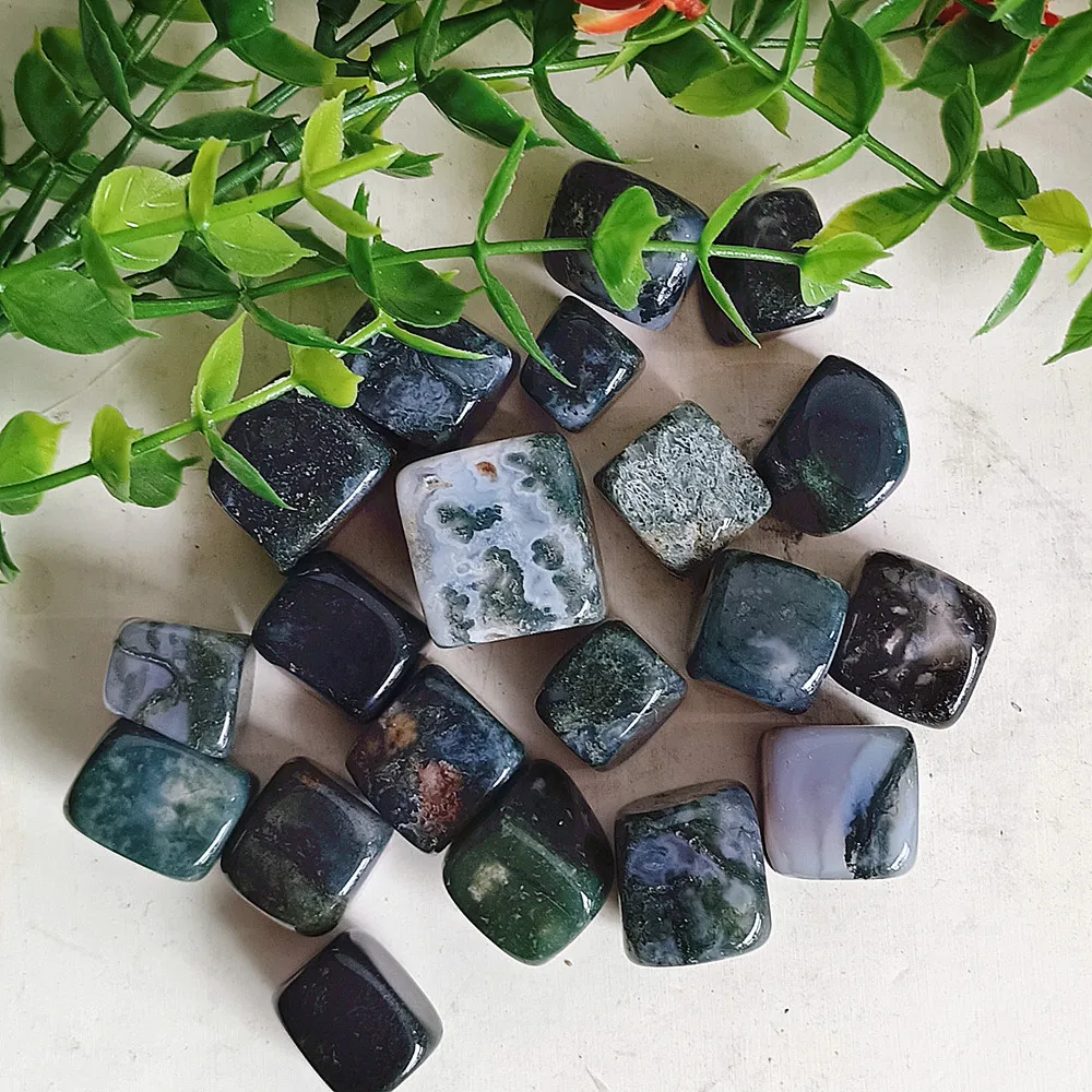 

Natural water grass agate block polishing decoration crystal quartz mineral restoration spiritual decoration