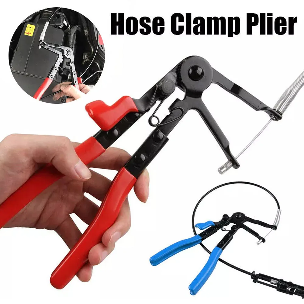 Flexible Wire Long Reach Hose Clamp Pliers Car Repair Tools Removal Hand Tools Metal for Automotive Radiator Fuel Water