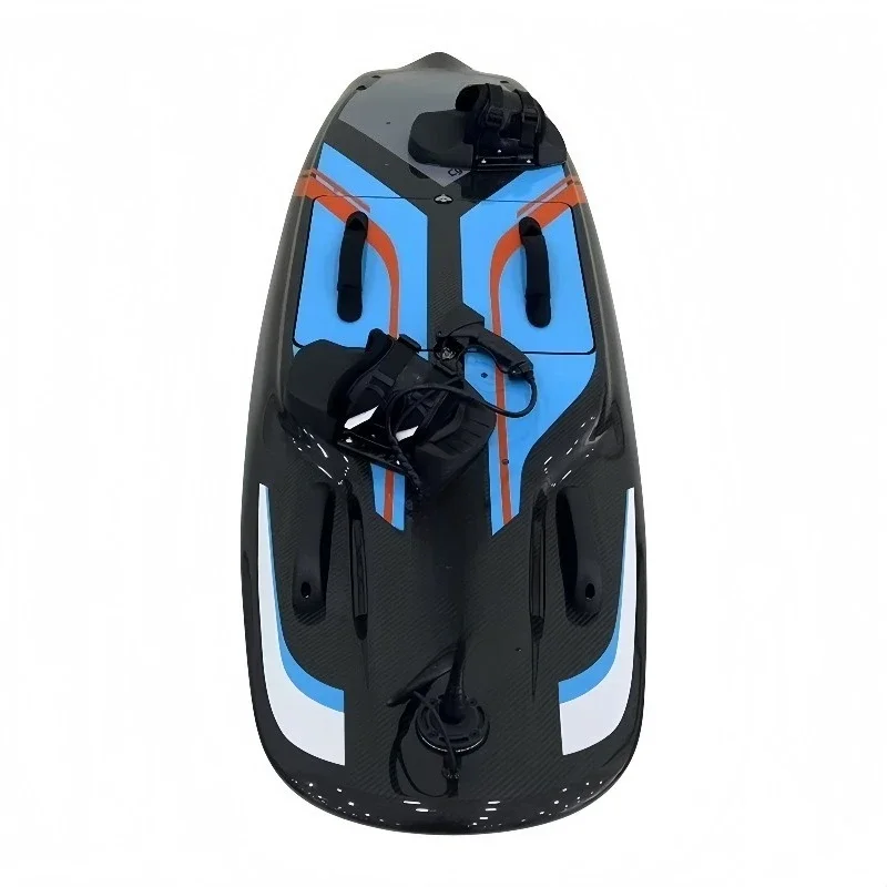 High-Power Carbon Fiber Electric Jet Surfboard with 72V Battery Pump Includes Marine Water-Resistant Package Bag