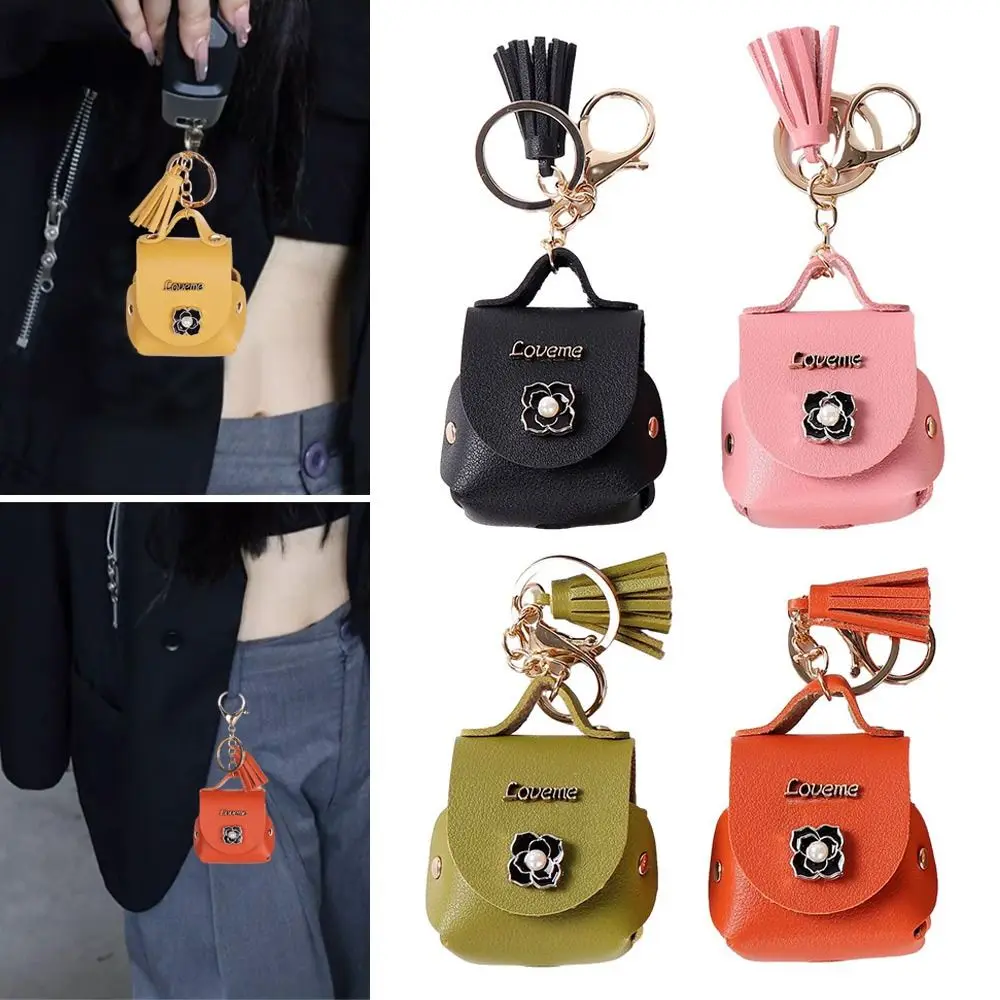 Mini Keychain Coin Wallet Soft Leather Purses Housekeeper Cute Pouch Portable High Quality Key Pendant Storage Bag for Men Women