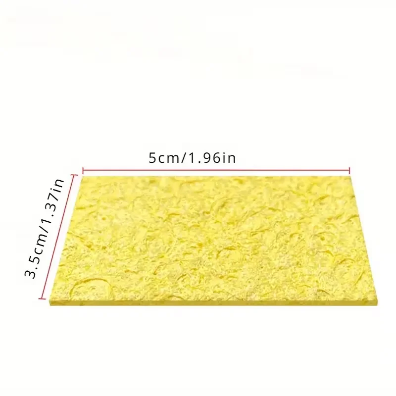 10Pcs Soldering Iron Tip Cleaning Sponges, Chemical-Free Residue Removal Pads for Soldering Irons, Great for Electronics Repair
