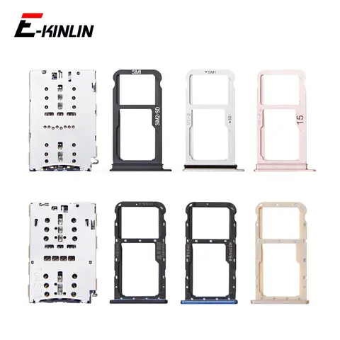 Sim Card / Micro SD Card Tray Socket Holder Slot Container Connector Adapter Reader Parts For HuaWei Mate 10 Pro Lite