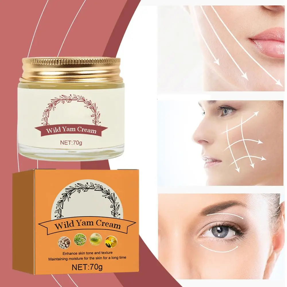 Wild Yam Cream Moisturizing Face Lift Skin Firming Formula Cream Mild Cream Moisturizing Yam Anti-aging Tightening Lifting A3O4