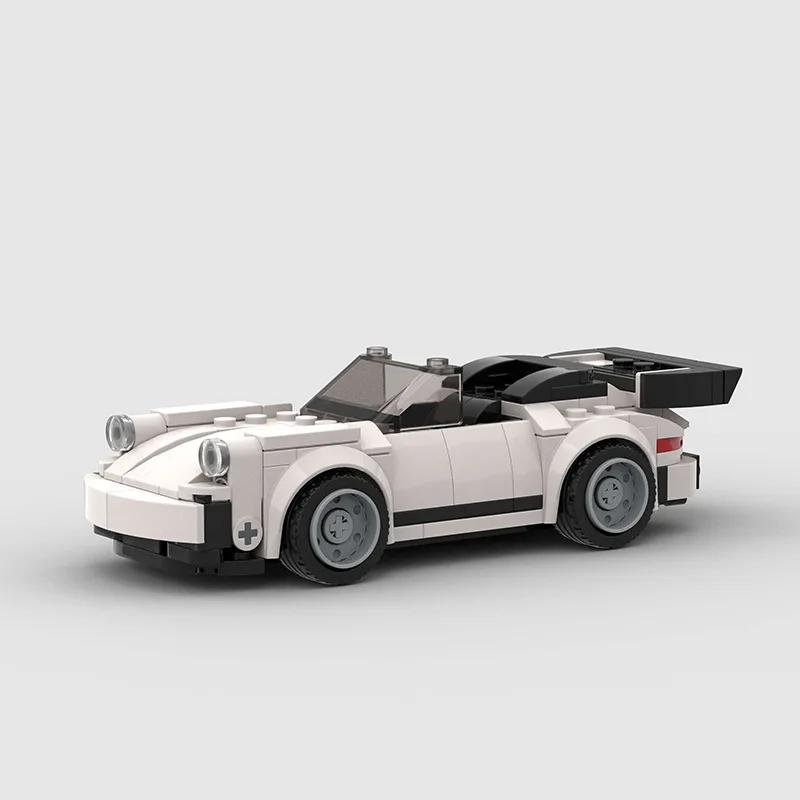 City Vehicle Building Blocks Speed Champions Open Cars Convertible Moc Racing Model Sport Super Technique Bricks Gifts for Kids