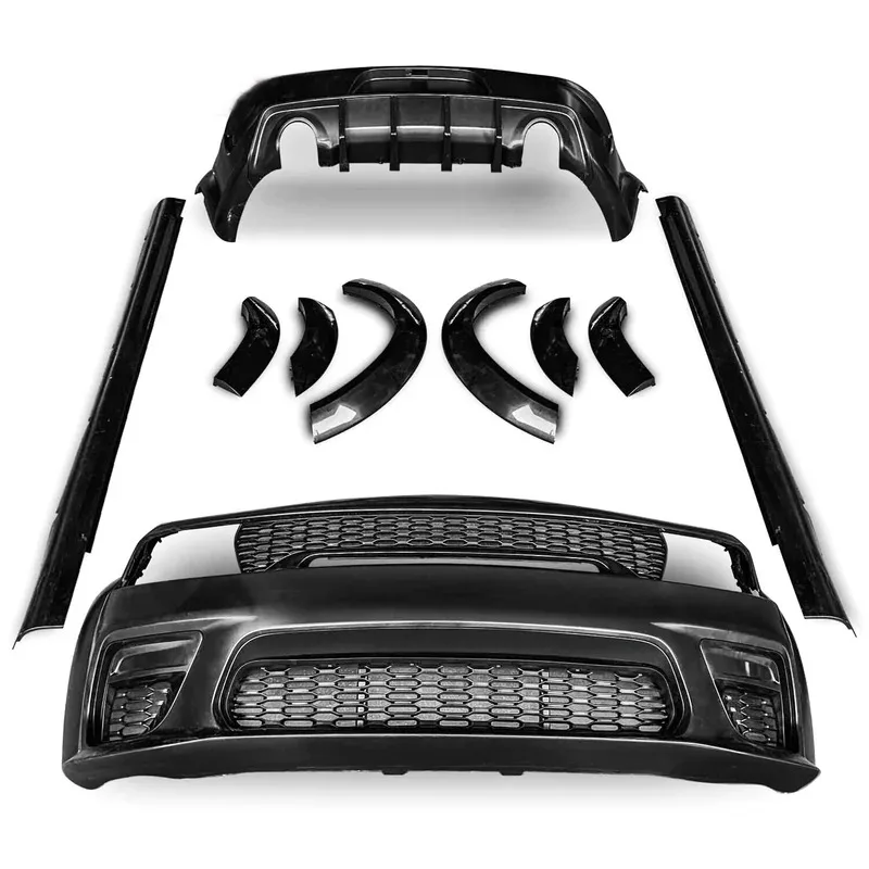 NewestNew Design For 2015-2020 Charger Full Complete / SRT Hellcat Widebody Kit Front And Rear Bumper
