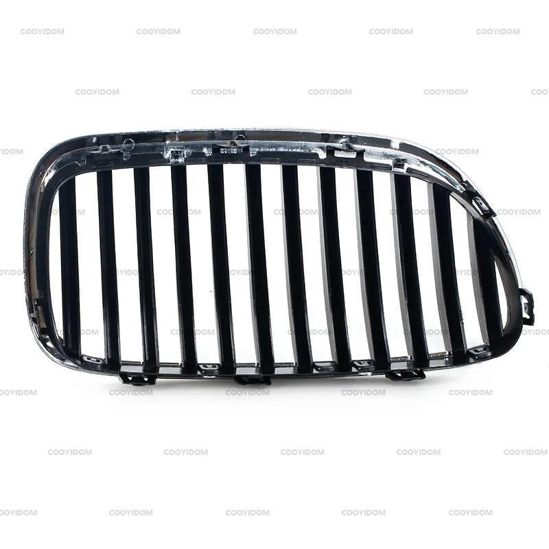 Auto příslušenství přední ledvina gril lesklý chrom slats pro BMW 5 řada F10 F11 M5 520i 523i 525i 528i 530i 550i 535i 2010-2017