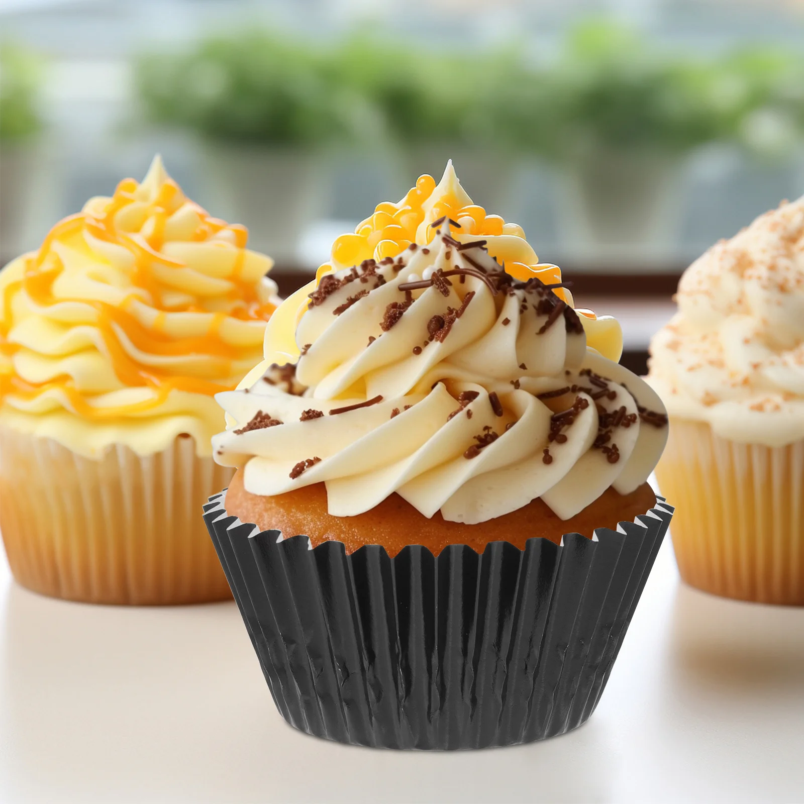 

100Pcs Egg Tart Foil Paper Cups Baking Molds Oven Air Fryer Compatible Reusable Aluminum Foil Muffin Liners Cupcake Baking