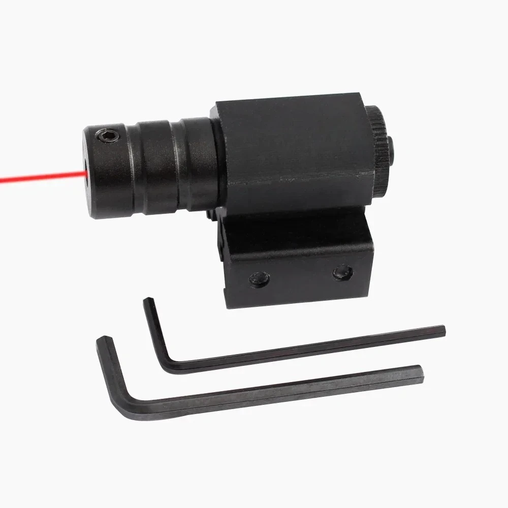 Mini Red Dot Laser Sight with 635-655nm Adjustable 11mm/20mm Rail Mount Hunting Rifle Scope Pistol Gun Sight