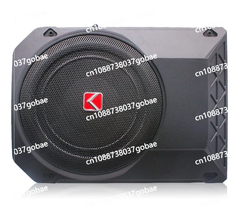 10-inch Car Audio Modified Small Steel Cannon 12V Active High-power Ultra-thin Car Subwoofer