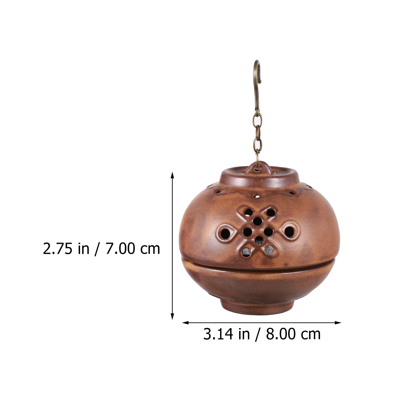

1Pcs Hanging Incense Burner Ceramic Censer Creative Home Incense Holder Backflow Censer for Meditation Sauna Bedroom