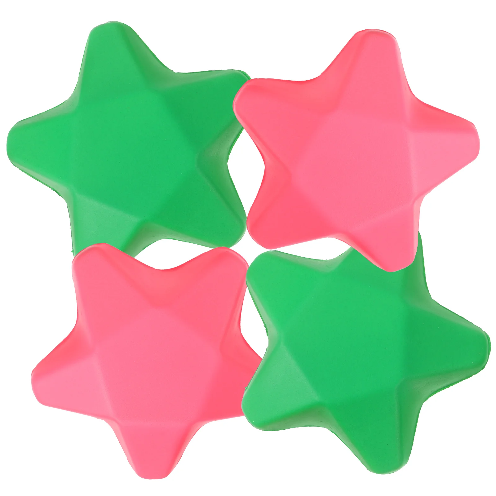 4 Pcs Five-pointed Star Grip Squeeze Balls for Hand Therapy Exercise Arthritis Strengthen Pu