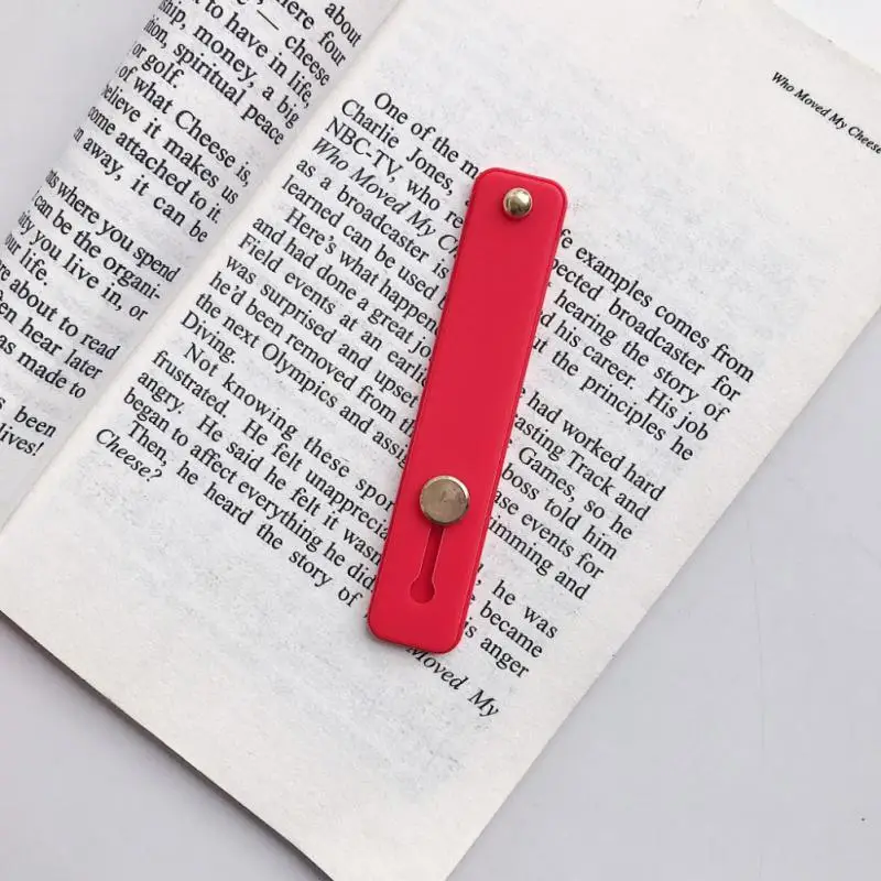 1 stücke Einfarbig Handgelenk Band Hand Band Finger Grip Handy Halter Stehen Push-Pull Universal Telefon Buchse Halter