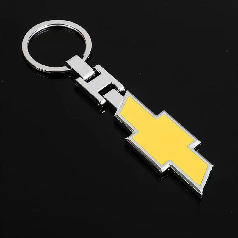 3D Metal/Leather Car Key Chain Keyring Auto Interiors Accessories For Orlando kalos Equinox Tahoe Trailblazer Bolt Impala Sonic