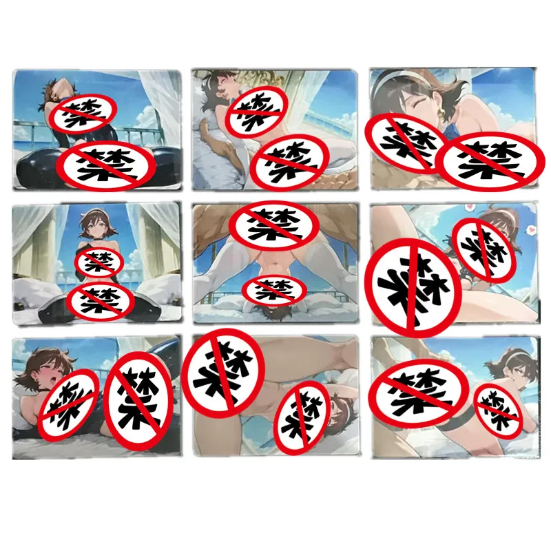 9 teile/satz Anime Nude Karte Gundam Mobile Suit Regen Mikamura Sexy Sammlung Karte Hausgemachte Göttin ACG Comics Spiele Spielzeug Geschenke