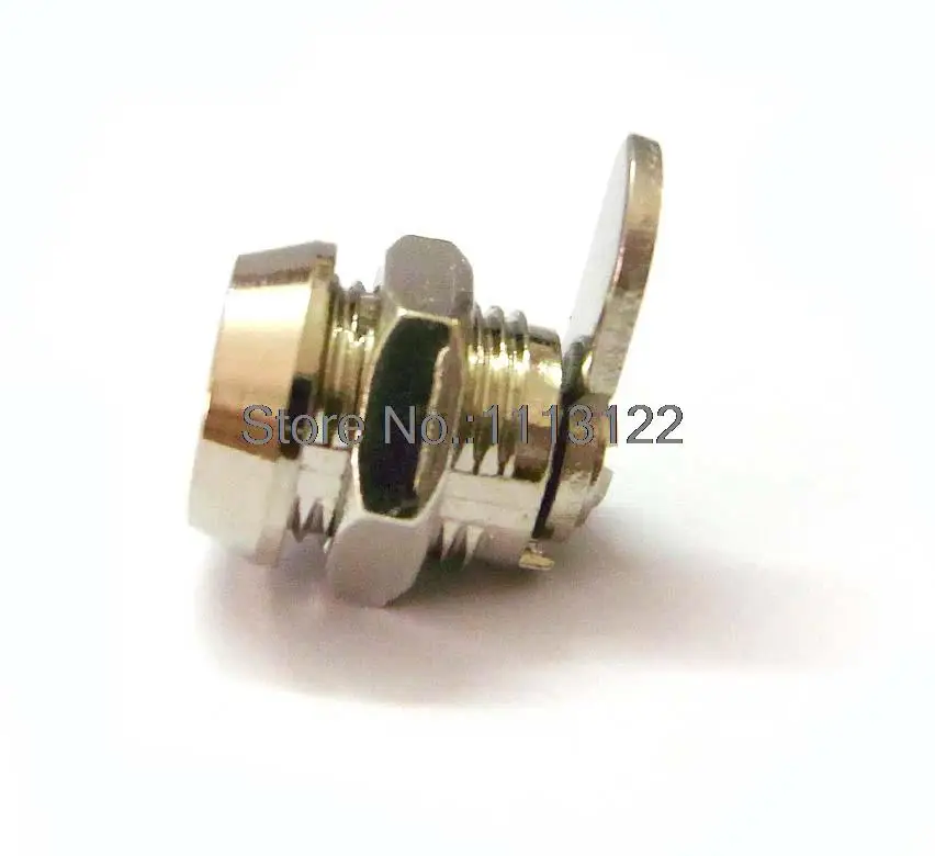 M12 Zinc Alloy Small Tubular Cam Lock for PC Case 4 Pins Mini Tubular Cam Lock  key with plastic cover 2 key pull 1Pc view 4
