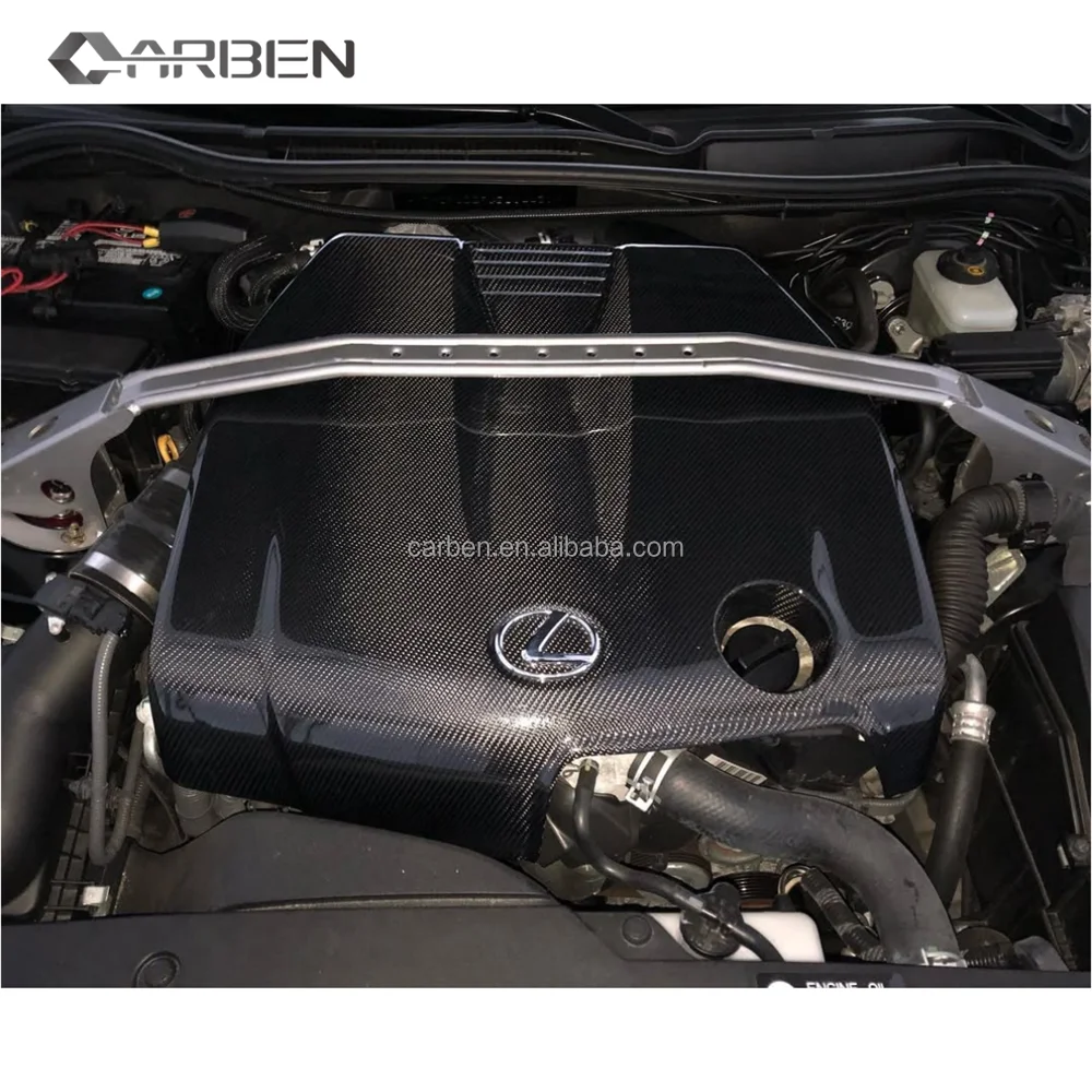 High Quality Full Carbon Fiber Engine Compartment Cover for Lexus IS350 GS250 GS350 RC300 RC350 2GR-FSE New Condition Body Kits