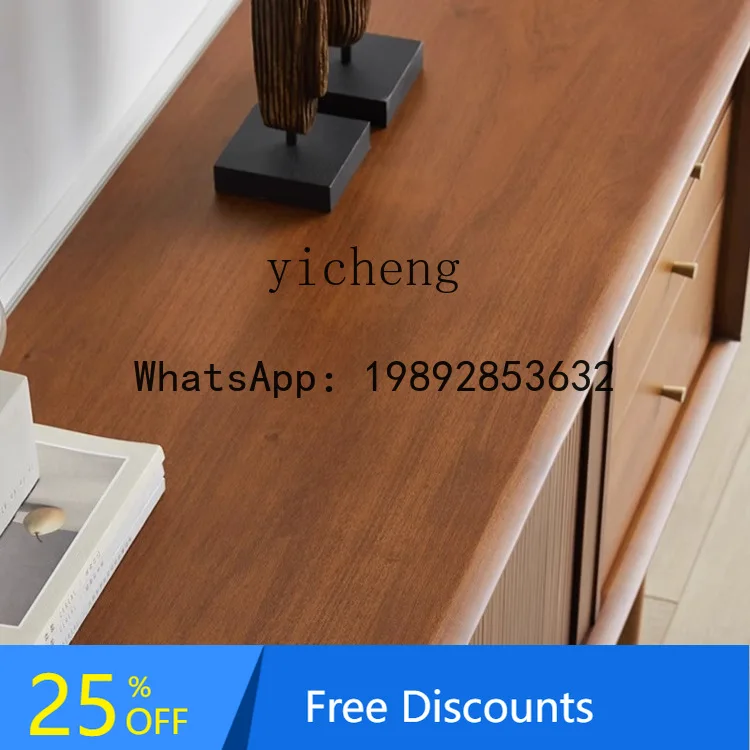 expression side cabinet medieval industrial wind import/E10 organ rolling shutter door solid wood side cabinet