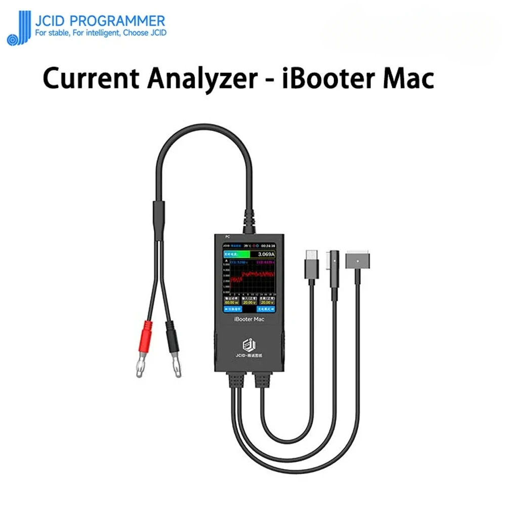 JC iBooter Mac Analyzer Precision Fault Date Diagnosis Boot Voltage Real-time Pointer Display for 2008-2024 MacBook Repair Tools