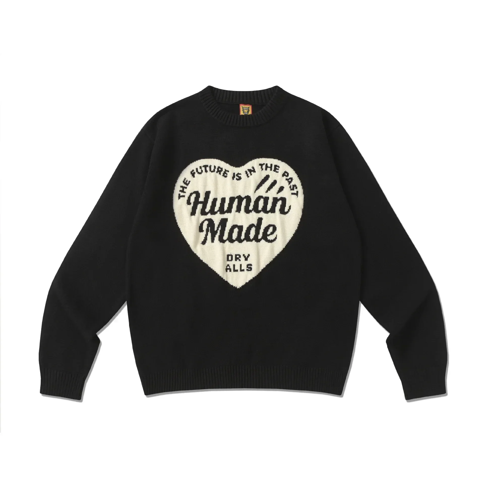 Humanmade Love Heart Sweater Knit Long Sleeve Jacket for Men and Women Autumn Winter Warm Fashion Top