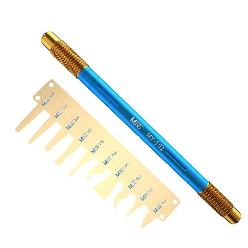 MaAnt MY-101 Handheld Polishing Blade Carving Scraper IC Chip Disassembly Blade Set Phone Motherboard CPU Repair Tool