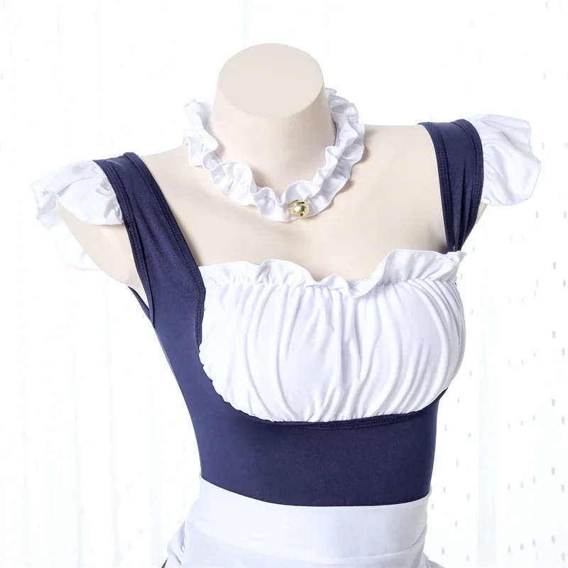 Süße Maid Mädchen Uniform Anzug Nette Unterwäsche Frauen Student Badeanzug Versuchung einteiliges Anime Cosplay Kostüm Body KOSTÜM
