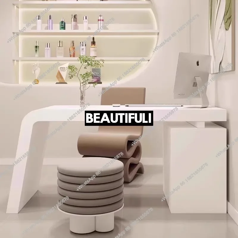 

New arrrive Minimalist Organizer Office Desk Shelves Creativity Long Straight Secretary Computer Desks Unusual Quality Bureau De