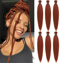 Pre-stretched Braids Hair Professional Itch Free Hot Water Setting Synthetic Fiber Ombre Yaki Texture 26 Inch 90g Natural Black