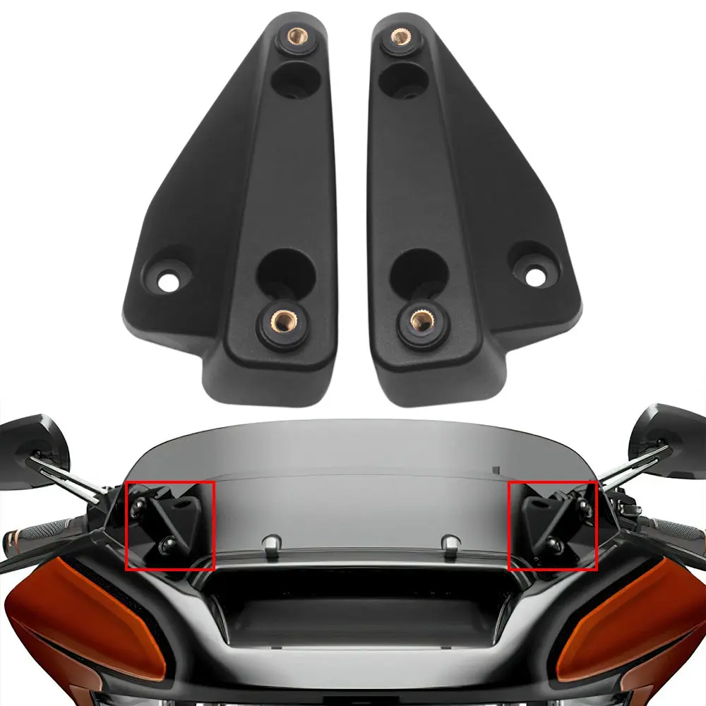 

Высококачественный АБС-пластик, а не ПВХ, кронштейн для лобового стекла, подходит для Harley, матовый черный, хорошая эластичность, кронштейн для крепления на лобовое стекло