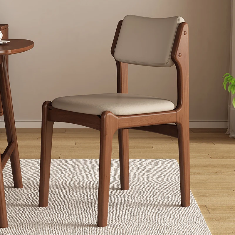 

Wooden Nordic Dining Chairs Modern Living Room Lounge Designer Dining Chairs Minimalist Comfortable Silla Postmodern Furniture