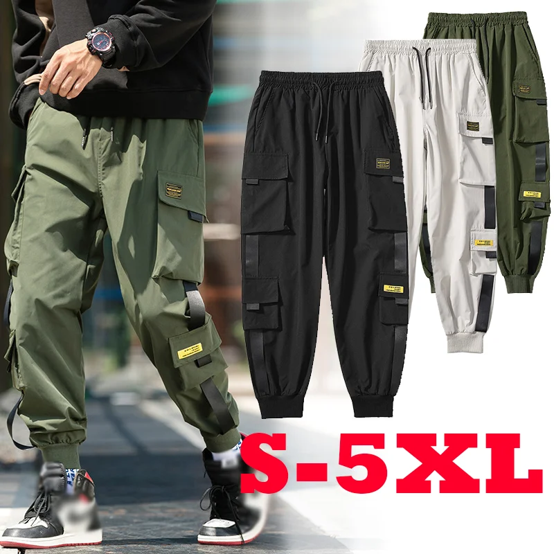 2024 New Cargo Pants Casual Three Colors Men Streetwear Hip Hop Mens Joggers Trousers Harajuku Sweatpants Spring And Autumn