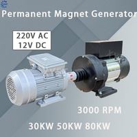 30KW 50KW 80KW 100KW Permanent Magnet Generator 220V AC High Efficiency Dynamo 100KW High Power Generator Set for Home Use
