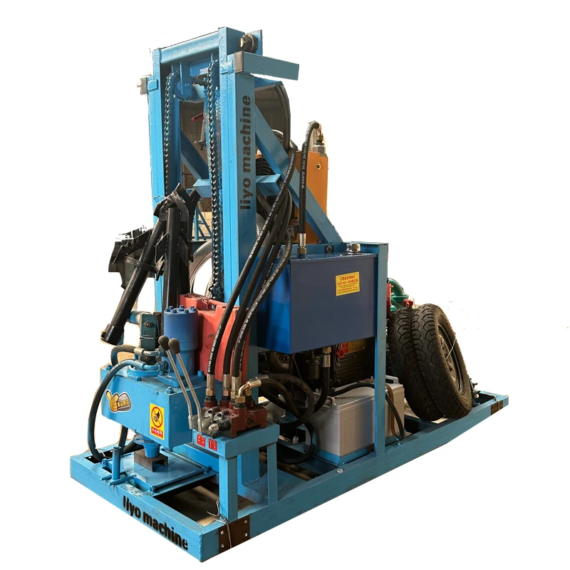 Mobile Water Well Drilling Rig 100m 150m Diesel Powered Deep Borehole Machine for Farms and Rural Construction