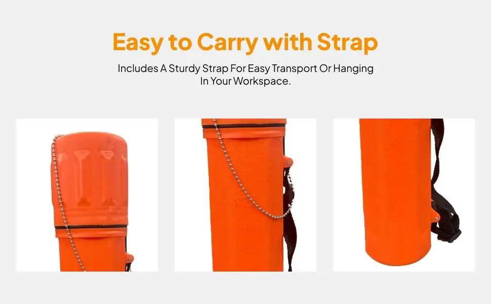 Welding Rod Storage Tube Plastic Electrode Canister Holder with Strap for Soldering Welder Accessories